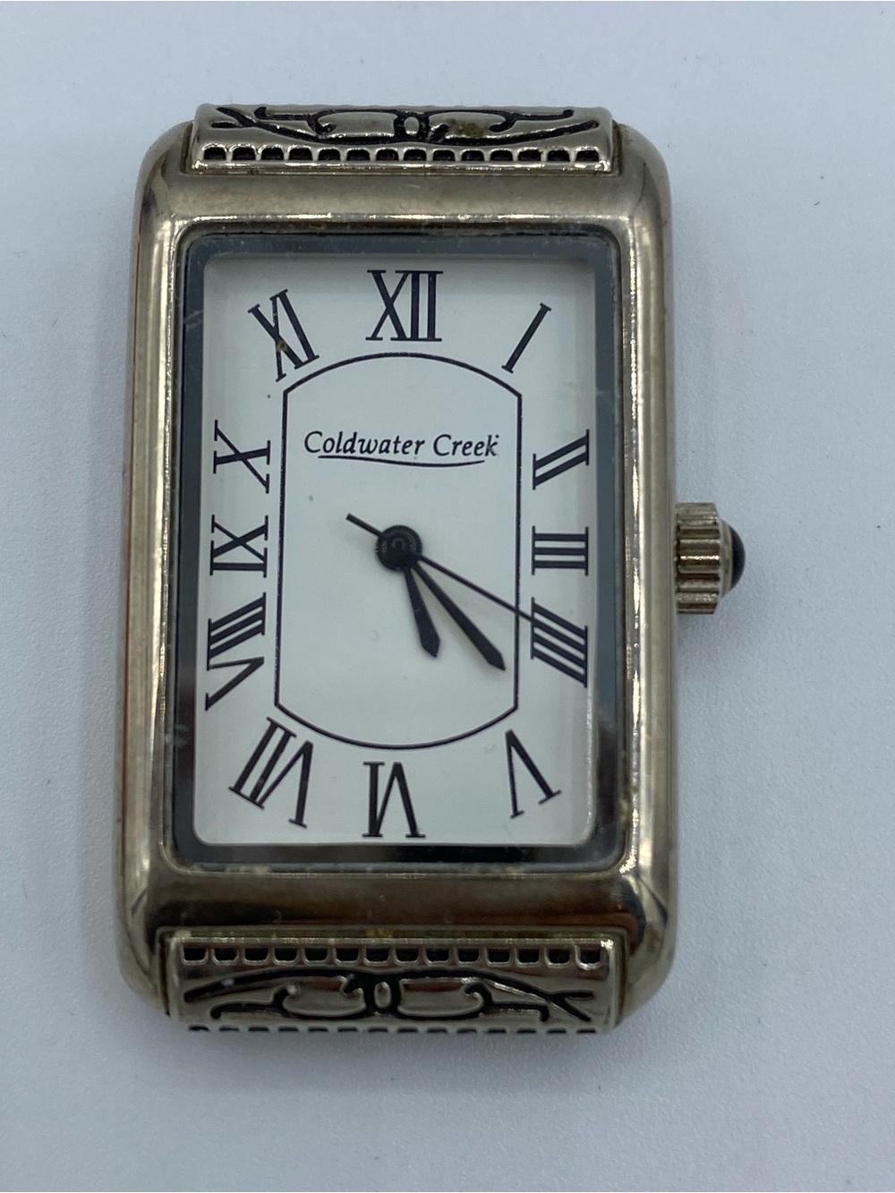 Coldwater Creek quartz tank watch face replacement working condition